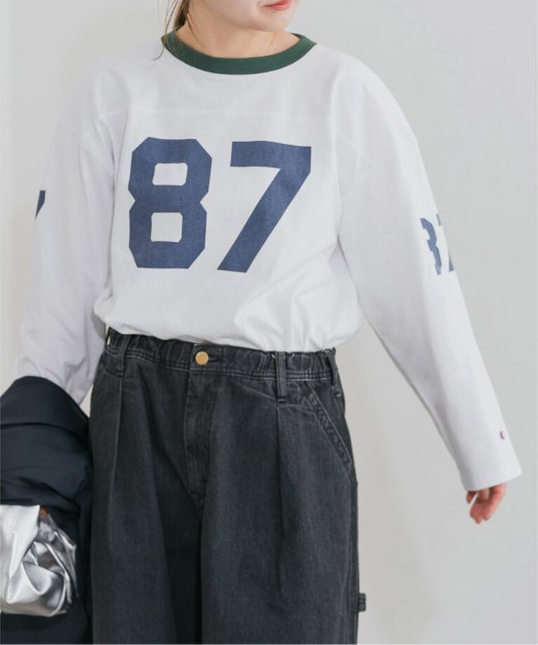 U by SPICK&SPAN「Champion/チャンピオン  3/4 SLEEVE FOOTBALL T-SHIRT」|Tシャツ・カットソー|