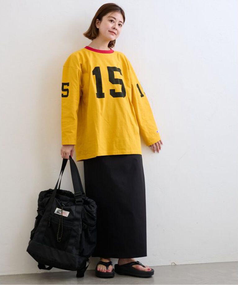 U by SPICK&SPAN「Champion/チャンピオン  3/4 SLEEVE FOOTBALL T-SHIRT」|Tシャツ・カットソー|