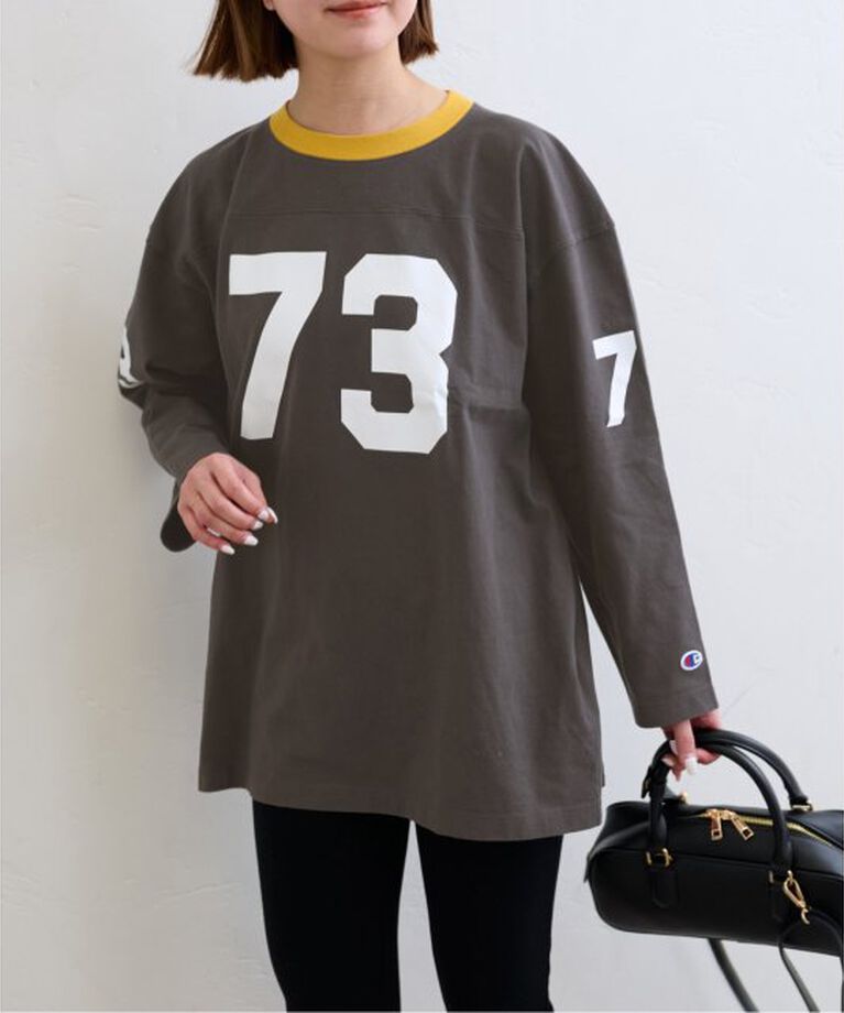 U by SPICK&SPAN「Champion/チャンピオン  3/4 SLEEVE FOOTBALL T-SHIRT」|Tシャツ・カットソー|