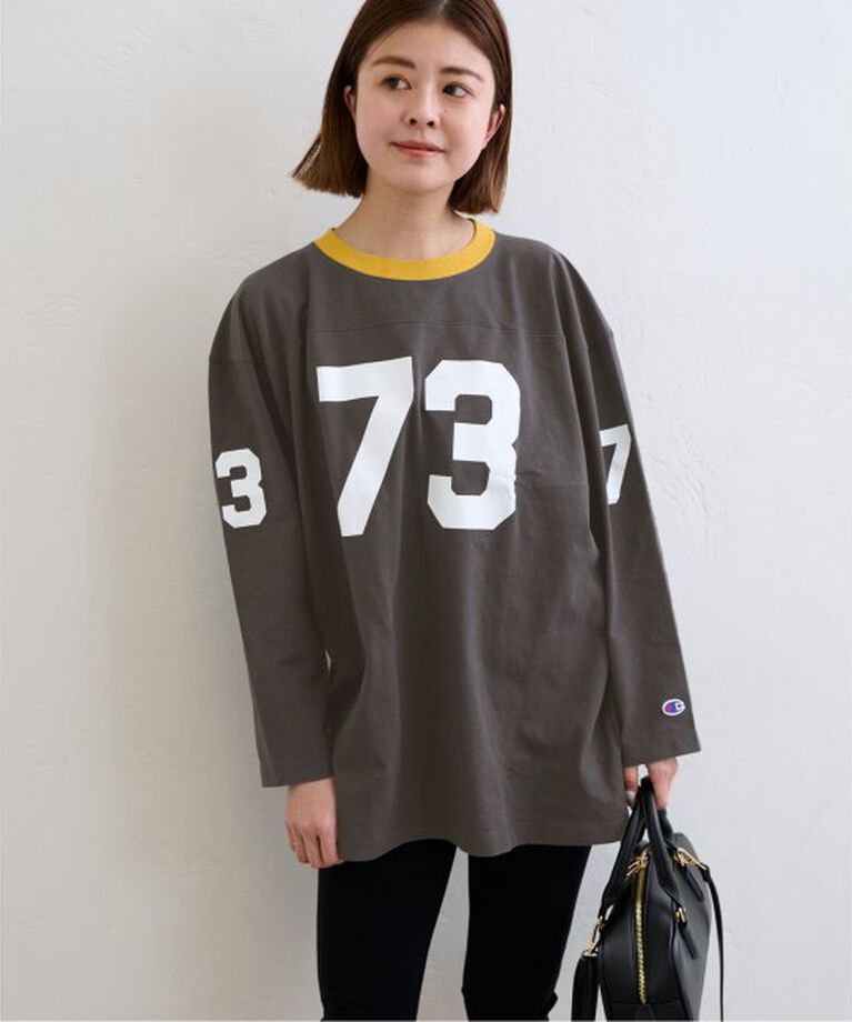 U by SPICK&SPAN「Champion/チャンピオン  3/4 SLEEVE FOOTBALL T-SHIRT」|Tシャツ・カットソー|