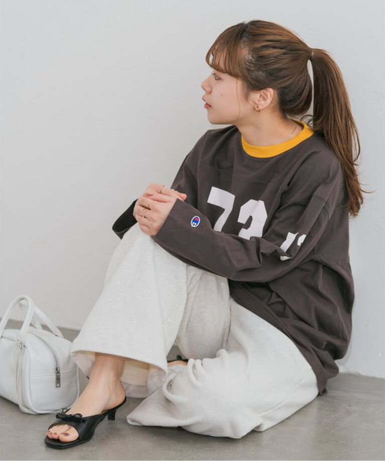 U by SPICK&SPAN「Champion/チャンピオン  3/4 SLEEVE FOOTBALL T-SHIRT」|Tシャツ・カットソー|