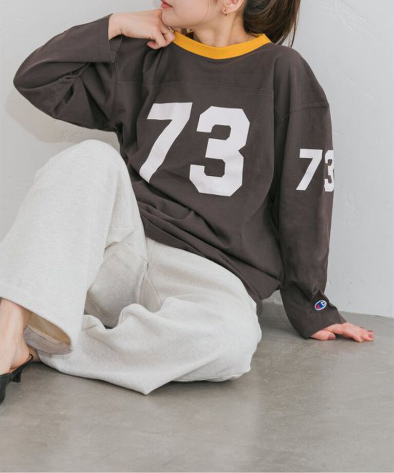 U by SPICK&SPAN「Champion/チャンピオン  3/4 SLEEVE FOOTBALL T-SHIRT」|Tシャツ・カットソー|