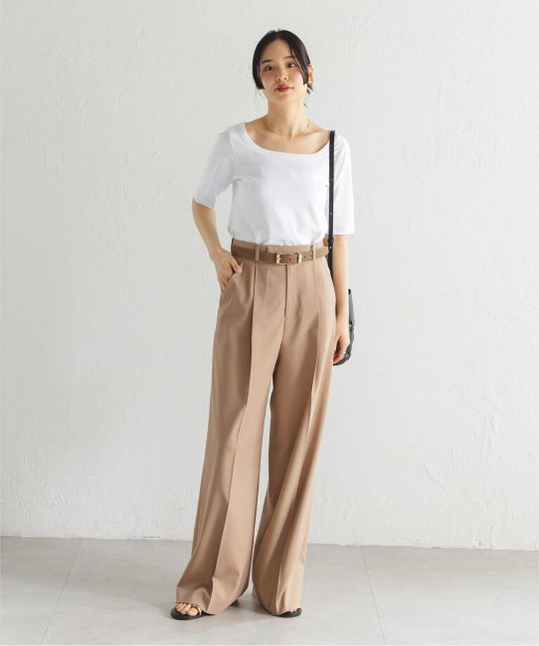 NOBLE「《追加予約》エステルツイルストレッチスラックスパンツ7」|スラックス|