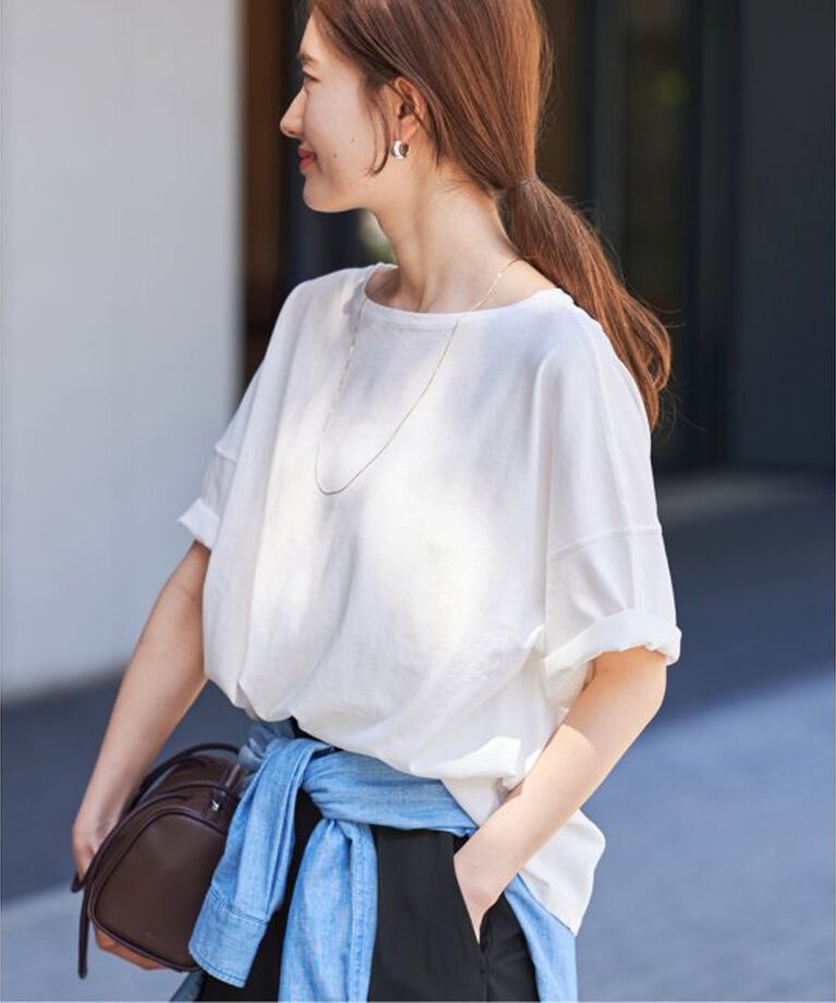 FRAMeWORK「ドライタッチコットンS/S-Tee」|Tシャツ・カットソー|