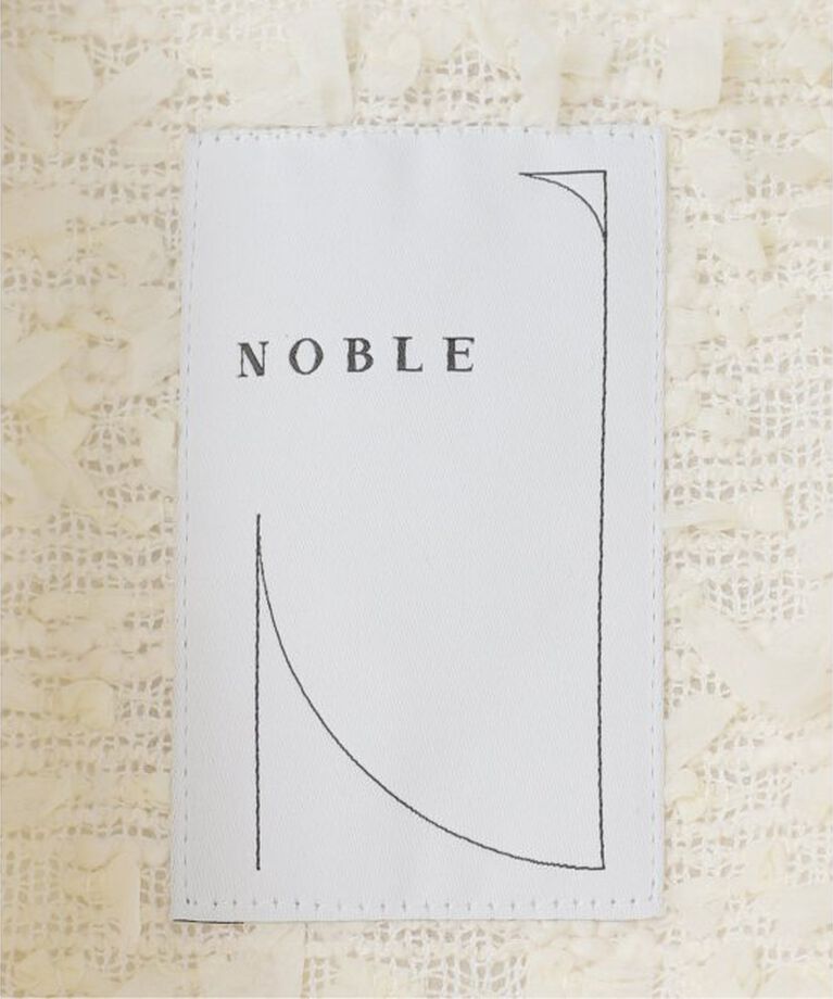 NOBLE「フリンジツイードロングジレ」|その他|