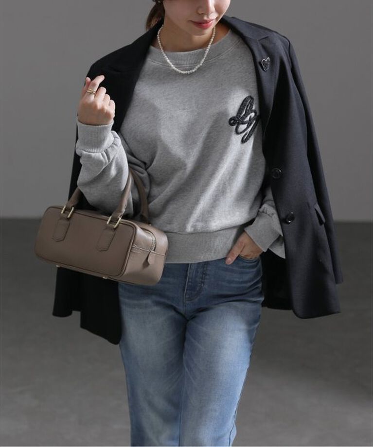  「レタード裏毛プルオーバー」|Tシャツ・カットソー|グレーA