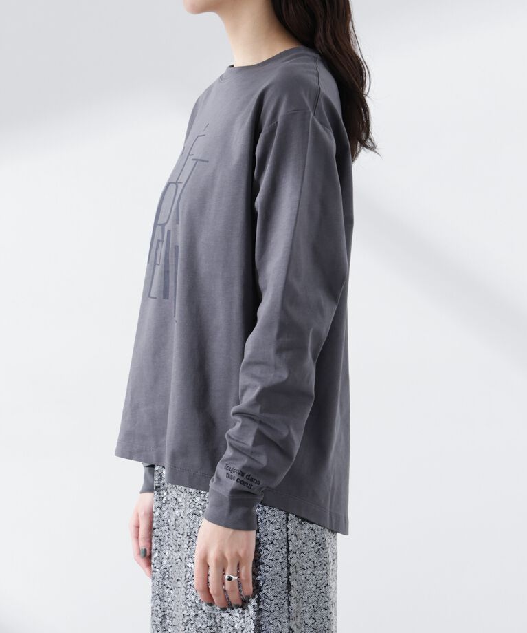 nano･universe「プリントロゴロンT」|Tシャツ・カットソー|