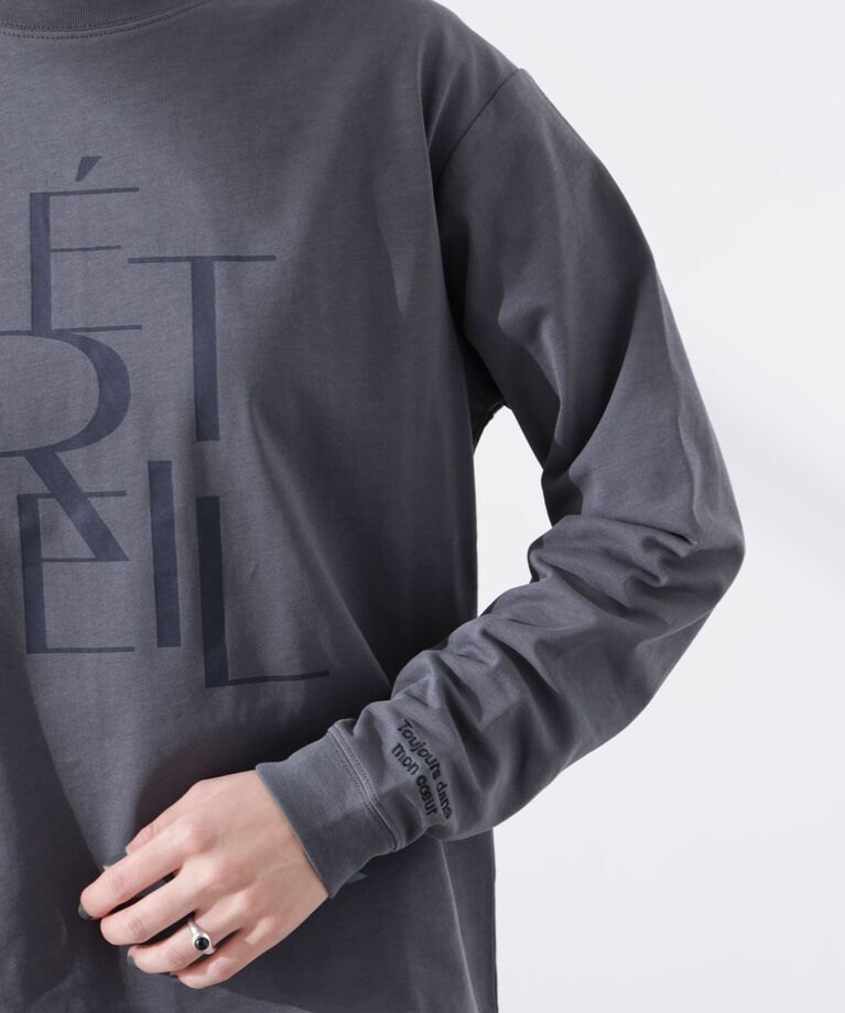 nano･universe「プリントロゴロンT」|Tシャツ・カットソー|