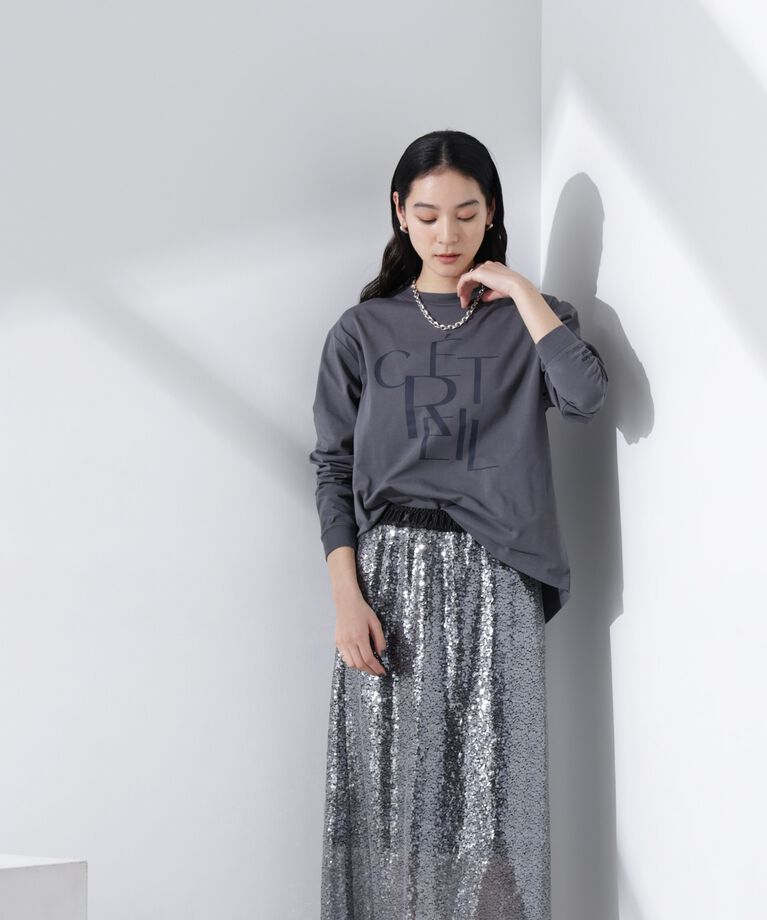 nano･universe「プリントロゴロンT」|Tシャツ・カットソー|