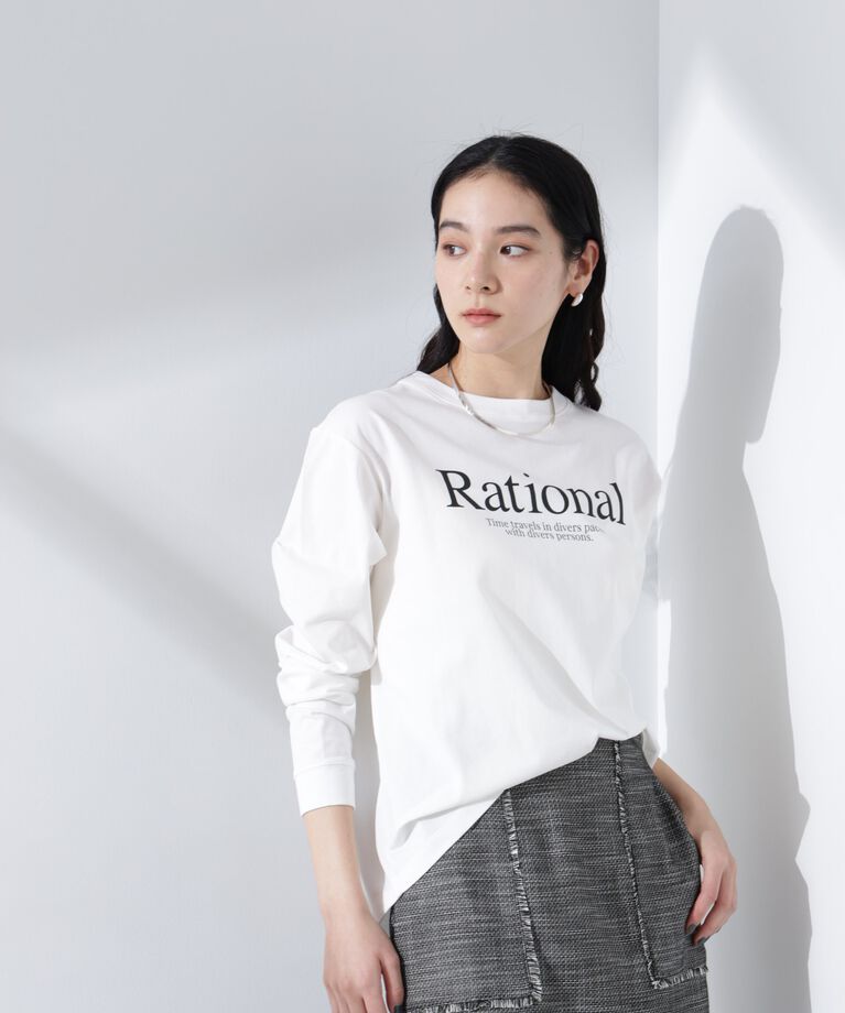 nano･universe「プリントロゴロンT」|Tシャツ・カットソー|