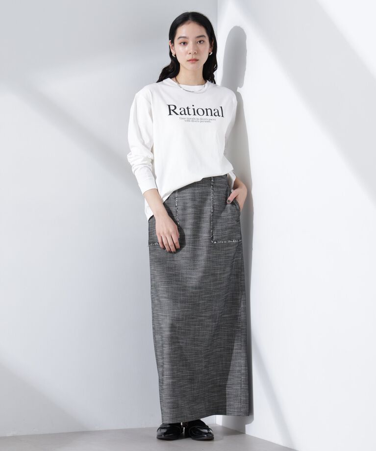 nano･universe「プリントロゴロンT」|Tシャツ・カットソー|