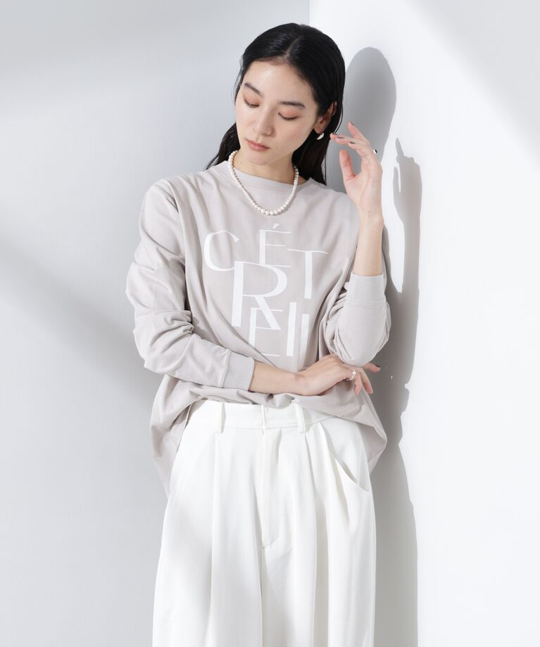 nano･universe「プリントロゴロンT」|Tシャツ・カットソー|