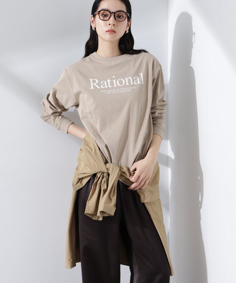 nano･universe「プリントロゴロンT」|Tシャツ・カットソー|
