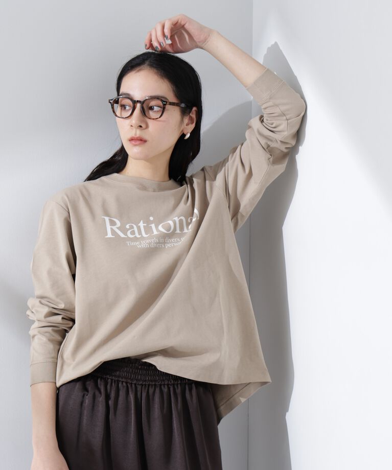 nano･universe「プリントロゴロンT」|Tシャツ・カットソー|