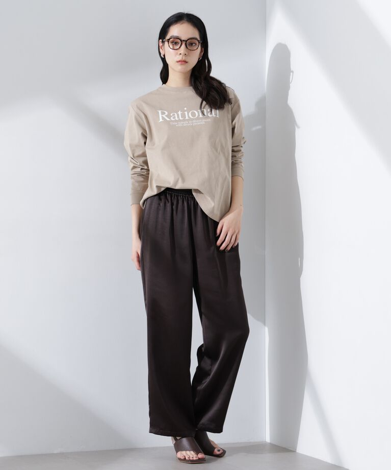nano･universe「プリントロゴロンT」|Tシャツ・カットソー|