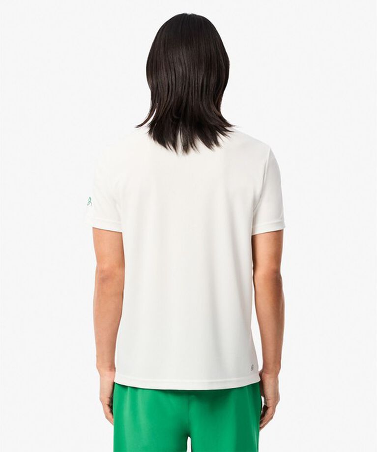 LACOSTE「UPF50＋ UVカット 『ノバク・ジョコビッチ』コートプリント ウルトラドライ 半袖Tシャツ」|Tシャツ・カットソー|