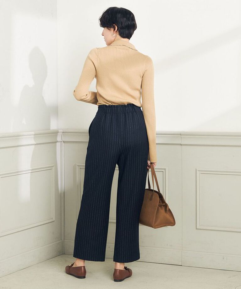 NOLLEY'S「ウォッシャブルウールダブルベルトワイドパンツ」|その他|