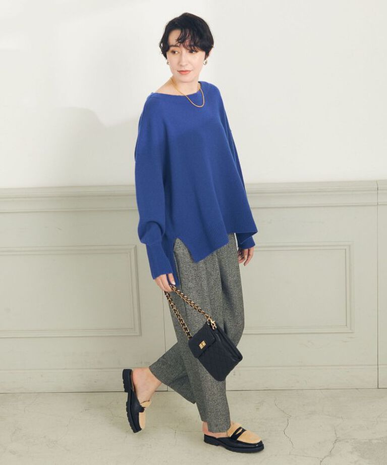 NOLLEY'S「ウォッシャブルウールダブルベルトワイドパンツ」|その他|