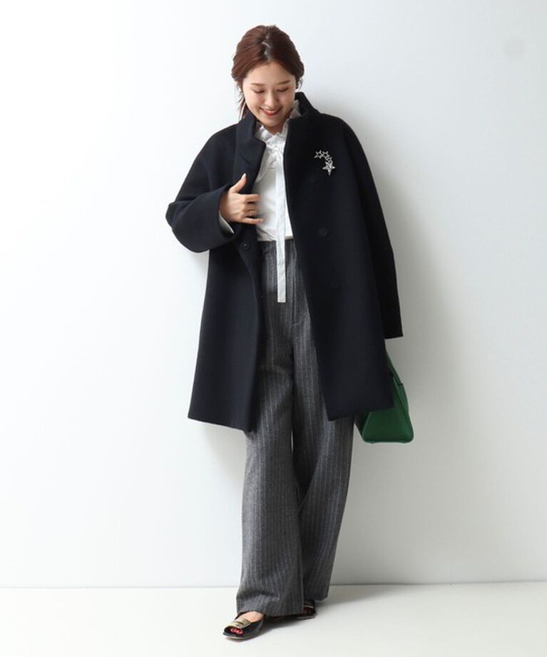 NOLLEY'S「ウォッシャブルウールダブルベルトワイドパンツ」|その他|
