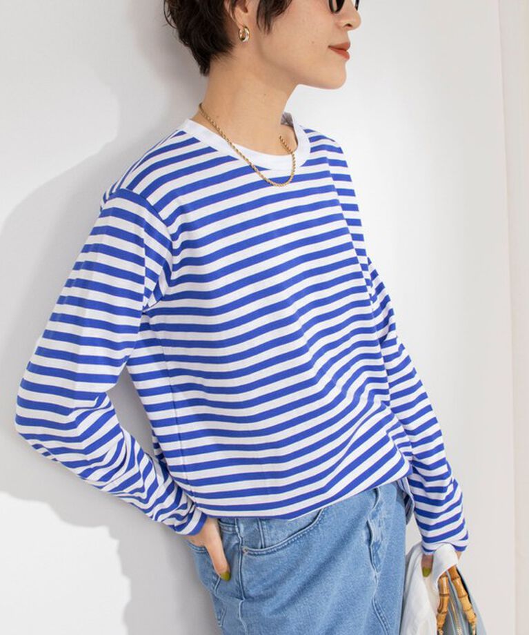 Rie Miller「GIZA COTTONロングスリーブTシャツ 」|Tシャツ・カットソー|
