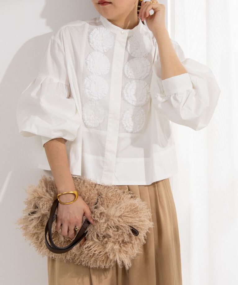 NOLLEY'S「【MARILYN MOON/マリリーンムーン】dramatic tuck motif blouse」|シャツ・ブラウス|