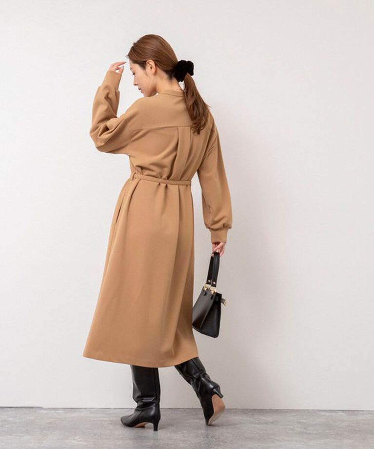 NOLLEY'S「ウォッシャブル裏起毛カットジョーゼットワンピース」|ワンピース|