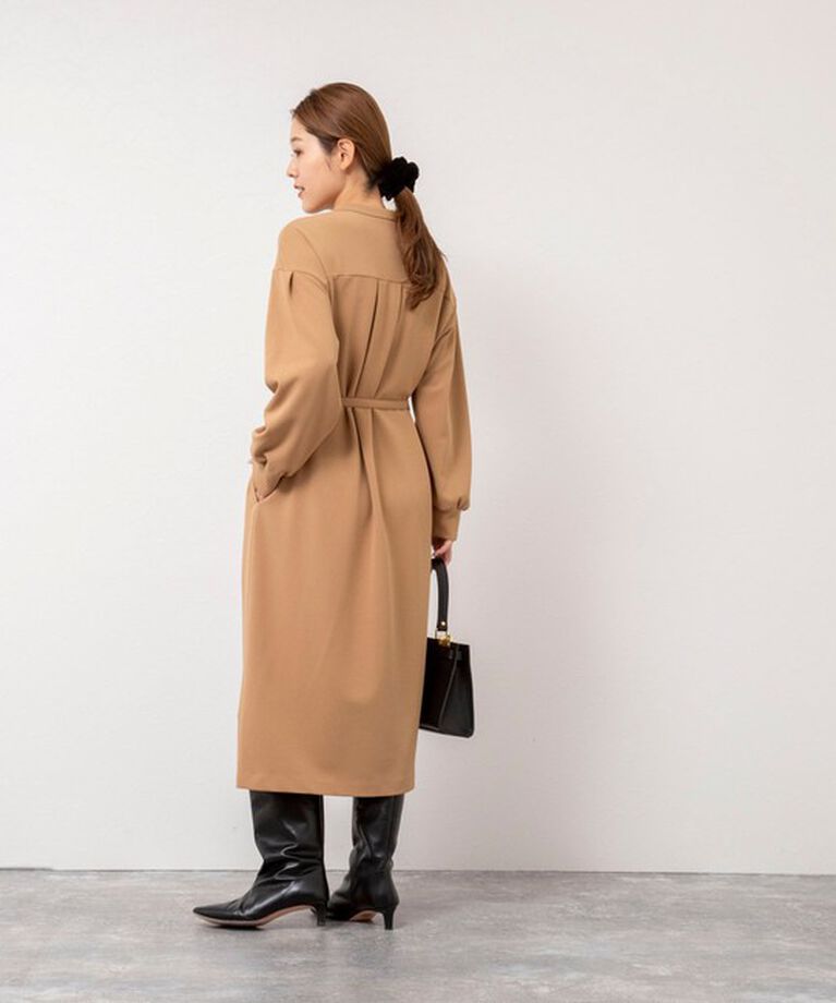 NOLLEY'S「ウォッシャブル裏起毛カットジョーゼットワンピース」|ワンピース|