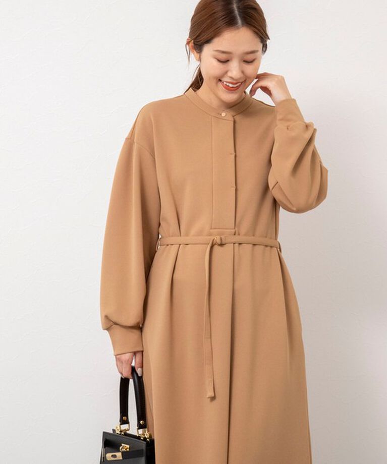 NOLLEY'S「ウォッシャブル裏起毛カットジョーゼットワンピース」|ワンピース|