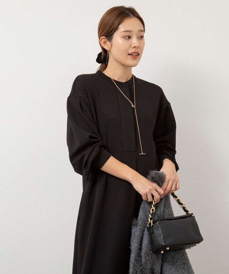 NOLLEY'S「ウォッシャブル裏起毛カットジョーゼットワンピース」|ワンピース|
