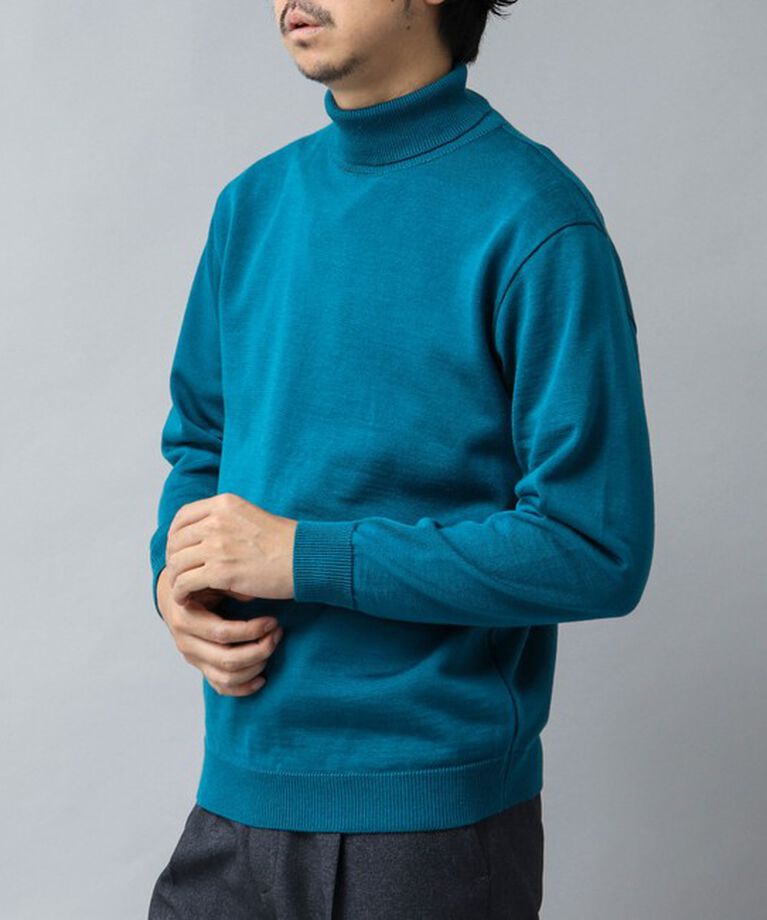 NOLLEY'S goodman「【ACTIVE SECT】《限定展開 / 抗菌防臭》タートルネックニット 24AW」|ニット・セーター|ブルー