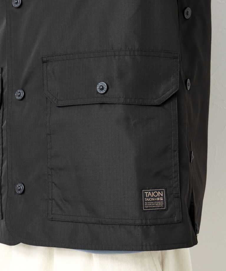 NOLLEY'S goodman「【TAION/タイオン】ノンダウン ミリタリー リバーシブル クルーネックカーディガン 25SS」|ブルゾン・スタジャン|