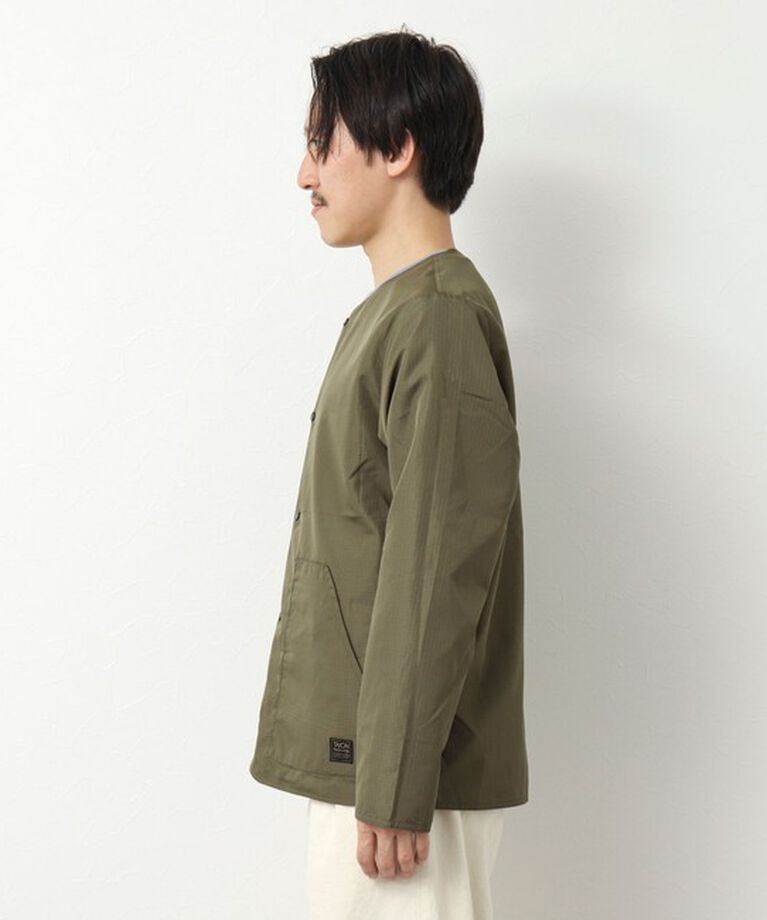 NOLLEY'S goodman「【TAION/タイオン】ノンダウン ミリタリー リバーシブル クルーネックカーディガン 25SS」|ブルゾン・スタジャン|