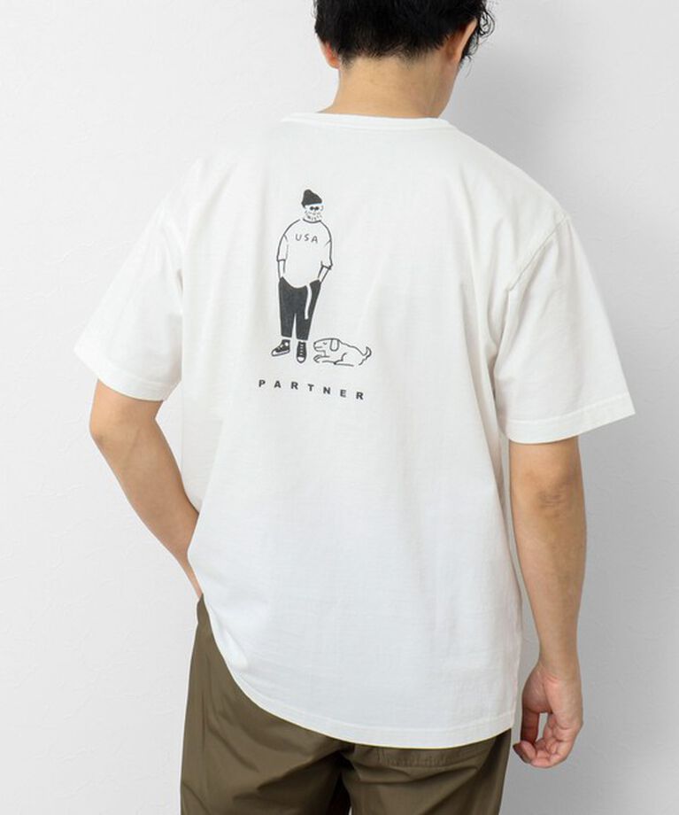 NOLLEY'S goodman「【BARNS OUTFITTERS】別注タフネックT PARTNER 25SS」|Tシャツ・カットソー|ホワイト