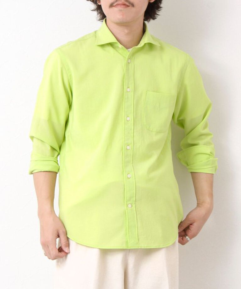NOLLEY'S goodman「EVALET《防しわ/ストレッチ》カッタウェイシャツ 25SS」|シャツ・ブラウス|イエロー