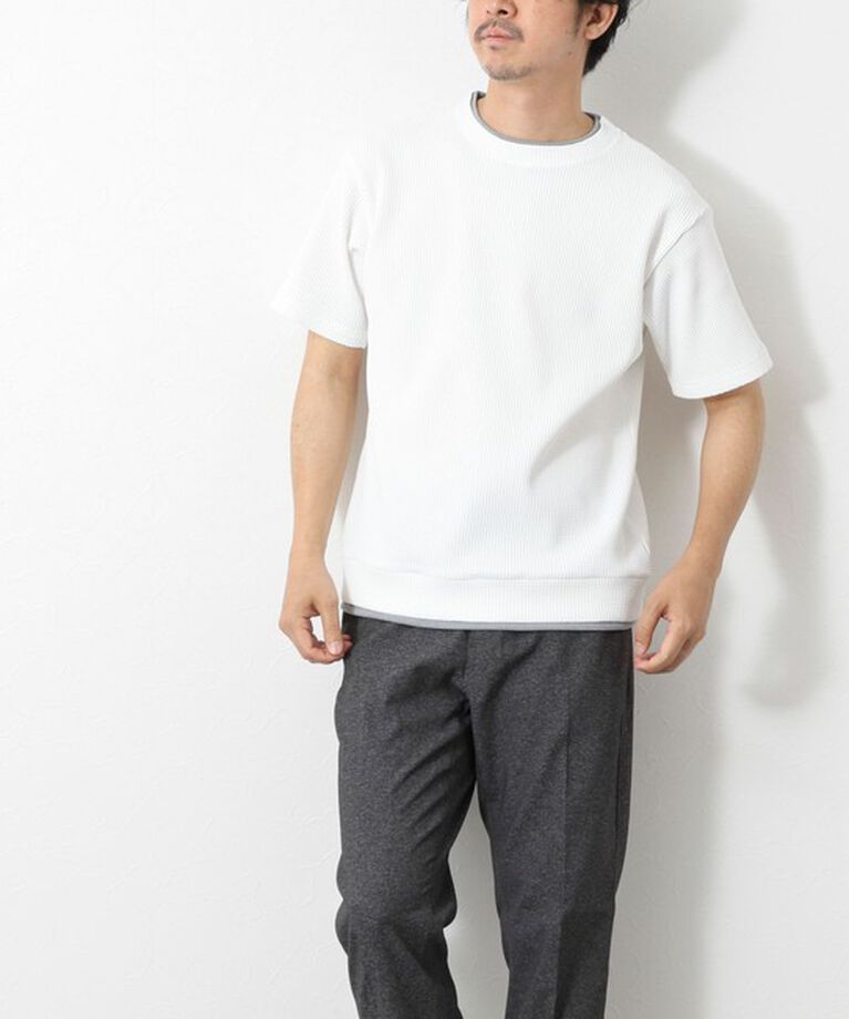 NOLLEY'S goodman「【IRM】《吸水速乾/UVカット》ワッフルフェイクレイヤードTee 25SS」|Tシャツ・カットソー|