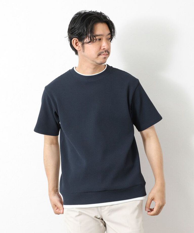NOLLEY'S goodman「【IRM】《吸水速乾/UVカット》ワッフルフェイクレイヤードTee 25SS」|Tシャツ・カットソー|