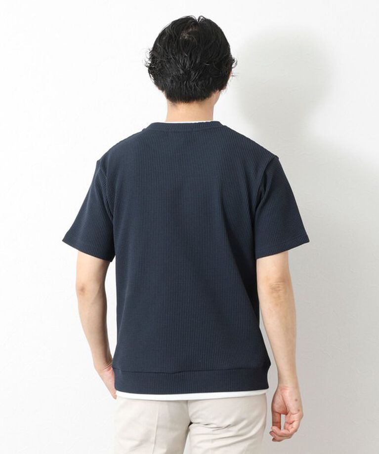 NOLLEY'S goodman「【IRM】《吸水速乾/UVカット》ワッフルフェイクレイヤードTee 25SS」|Tシャツ・カットソー|