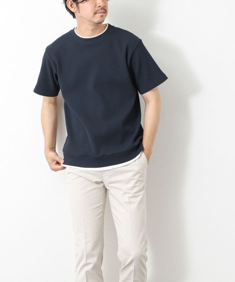 NOLLEY'S goodman「【IRM】《吸水速乾/UVカット》ワッフルフェイクレイヤードTee 25SS」|Tシャツ・カットソー|