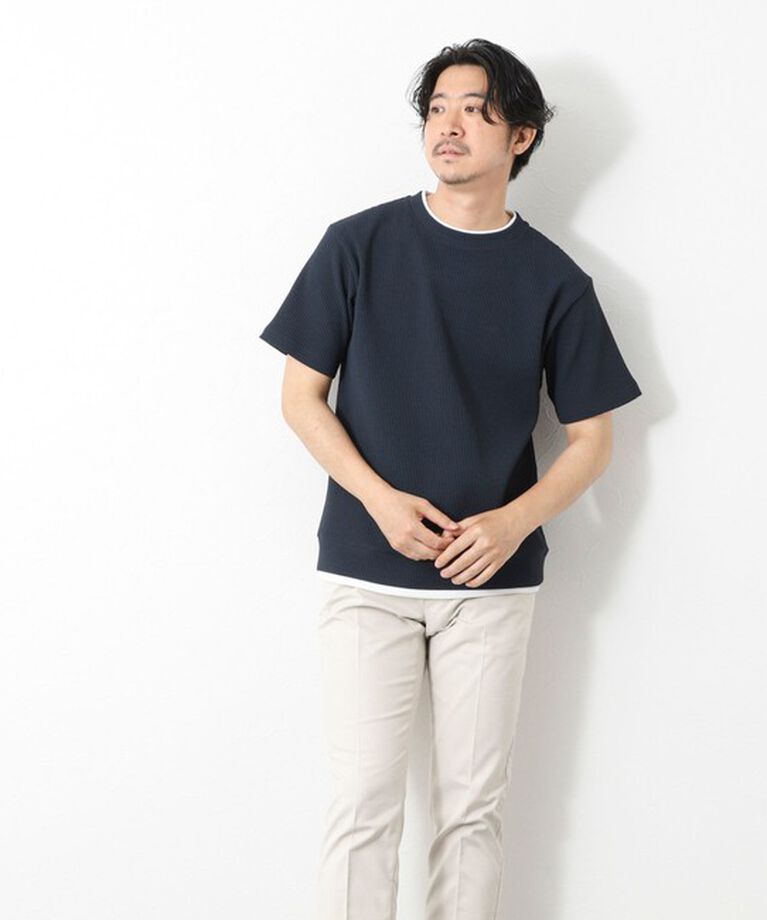 NOLLEY'S goodman「【IRM】《吸水速乾/UVカット》ワッフルフェイクレイヤードTee 25SS」|Tシャツ・カットソー|