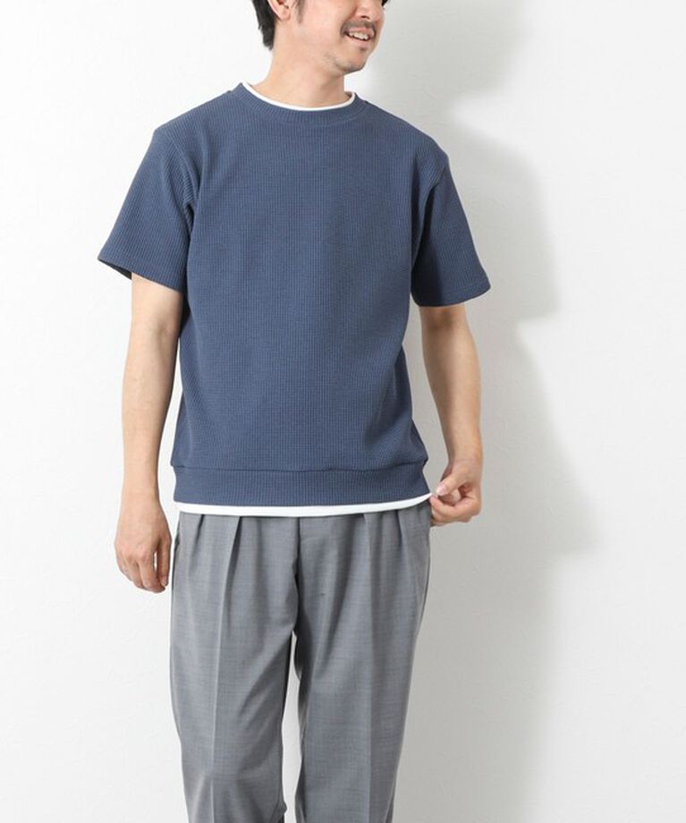 NOLLEY'S goodman「【IRM】《吸水速乾/UVカット》ワッフルフェイクレイヤードTee 25SS」|Tシャツ・カットソー|