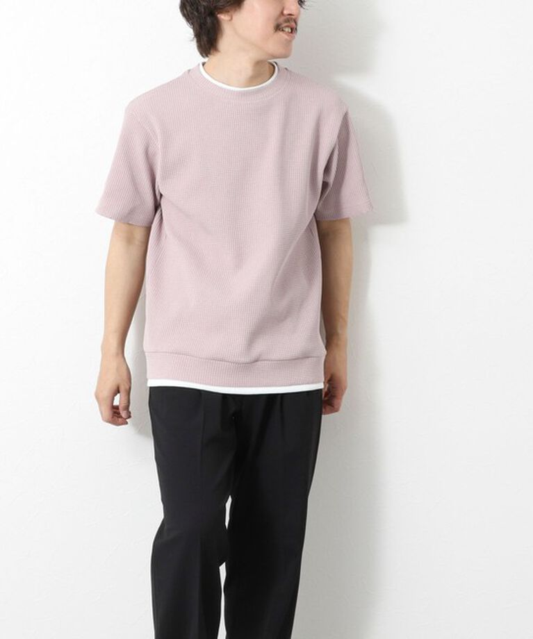NOLLEY'S goodman「【IRM】《吸水速乾/UVカット》ワッフルフェイクレイヤードTee 25SS」|Tシャツ・カットソー|