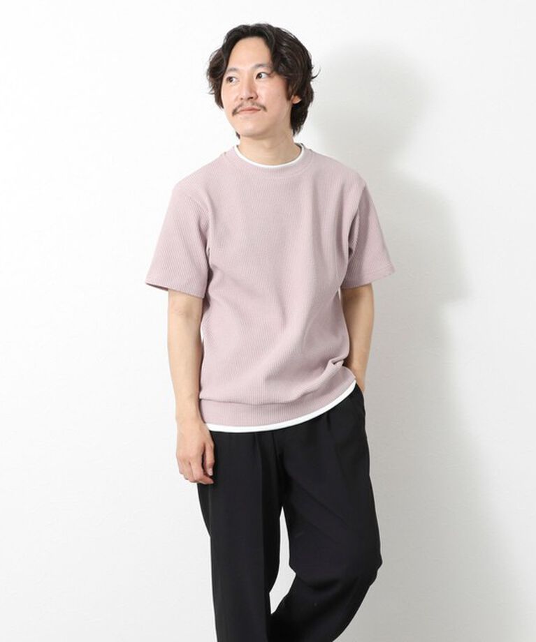 NOLLEY'S goodman「【IRM】《吸水速乾/UVカット》ワッフルフェイクレイヤードTee 25SS」|Tシャツ・カットソー|