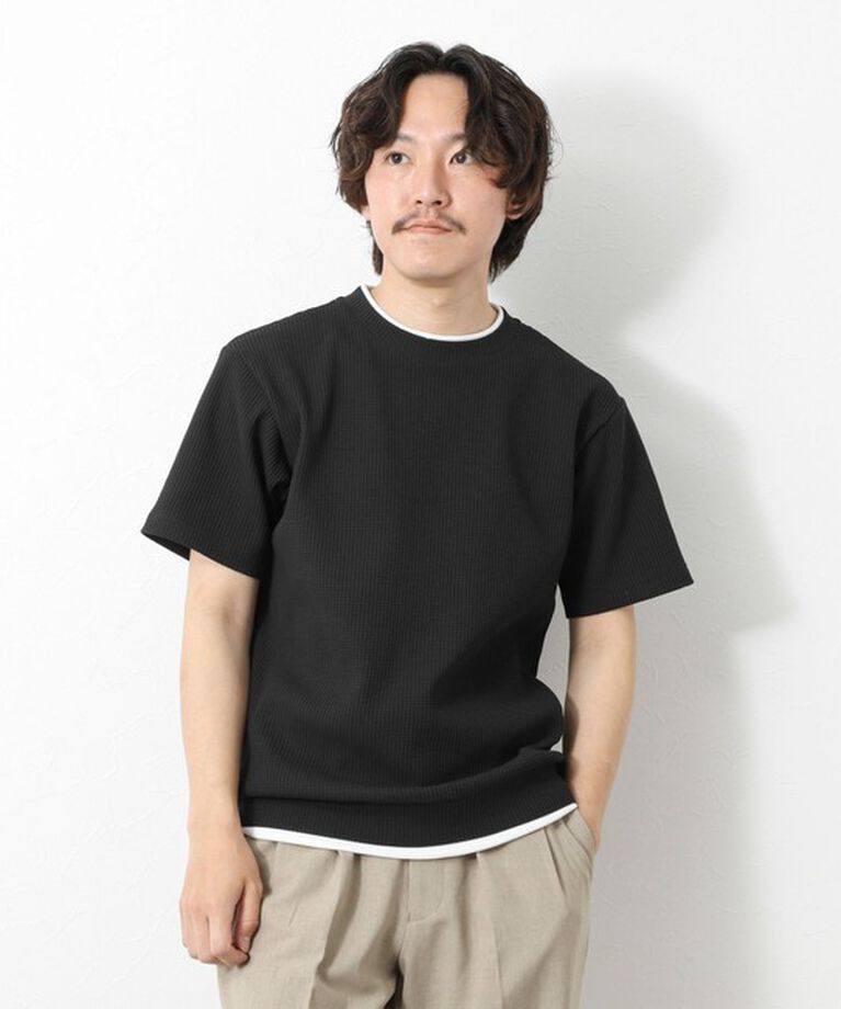 NOLLEY'S goodman「【IRM】《吸水速乾/UVカット》ワッフルフェイクレイヤードTee 25SS」|Tシャツ・カットソー|