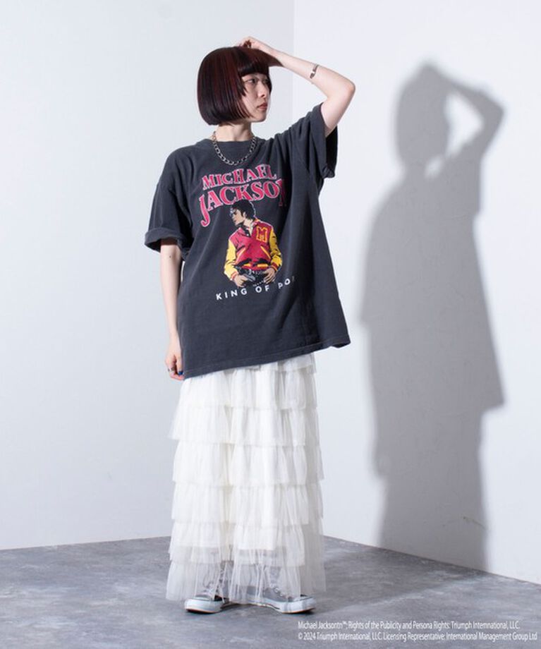 GLOSTER「【新柄追加】【GOOD ROCK SPEED】MICHAEL JACKSON TEE フォトTシャツ」|Tシャツ・カットソー|