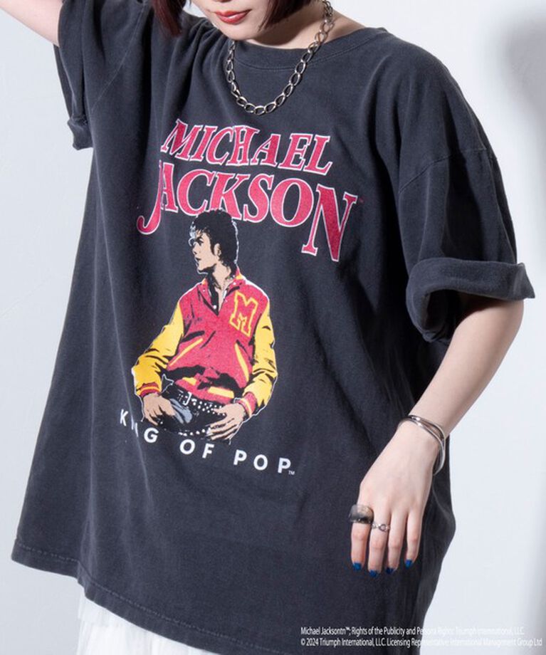 GLOSTER「【新柄追加】【GOOD ROCK SPEED】MICHAEL JACKSON TEE フォトTシャツ」|Tシャツ・カットソー|
