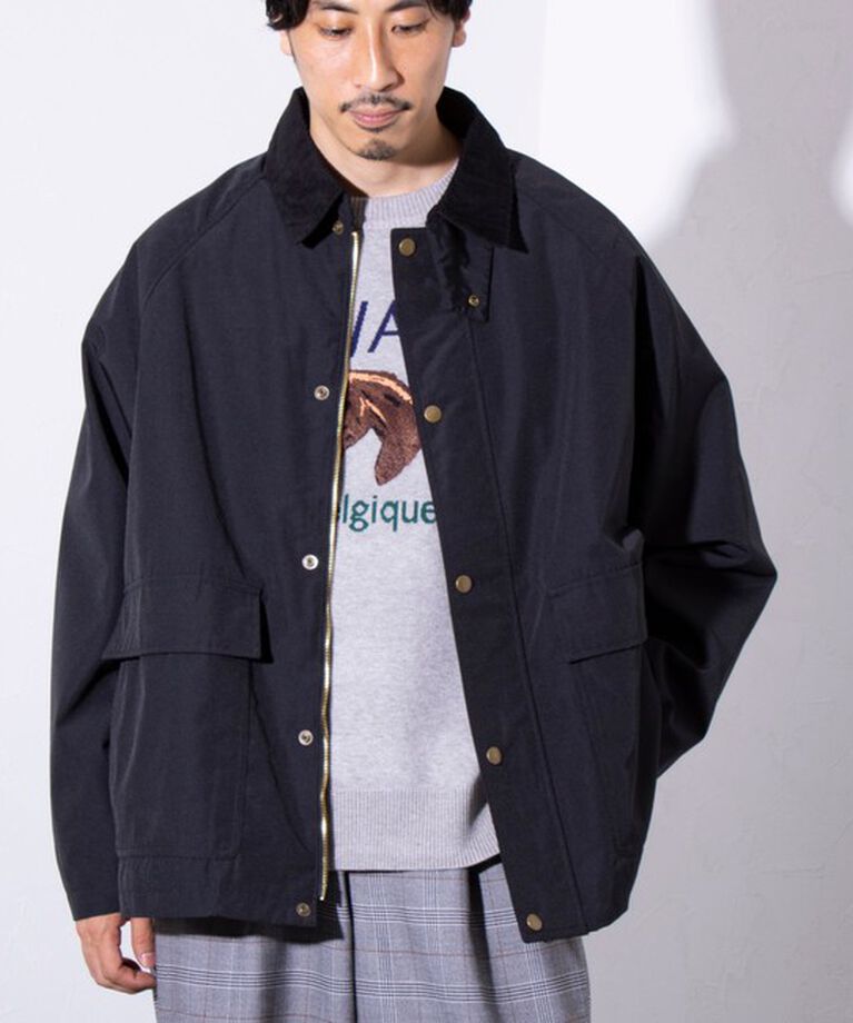 GLOSTER「【限定展開】【GLOSTER/グロスター】ブリティッシュ ショートハンティングジャケット」|ブルゾン・スタジャン|ブラック