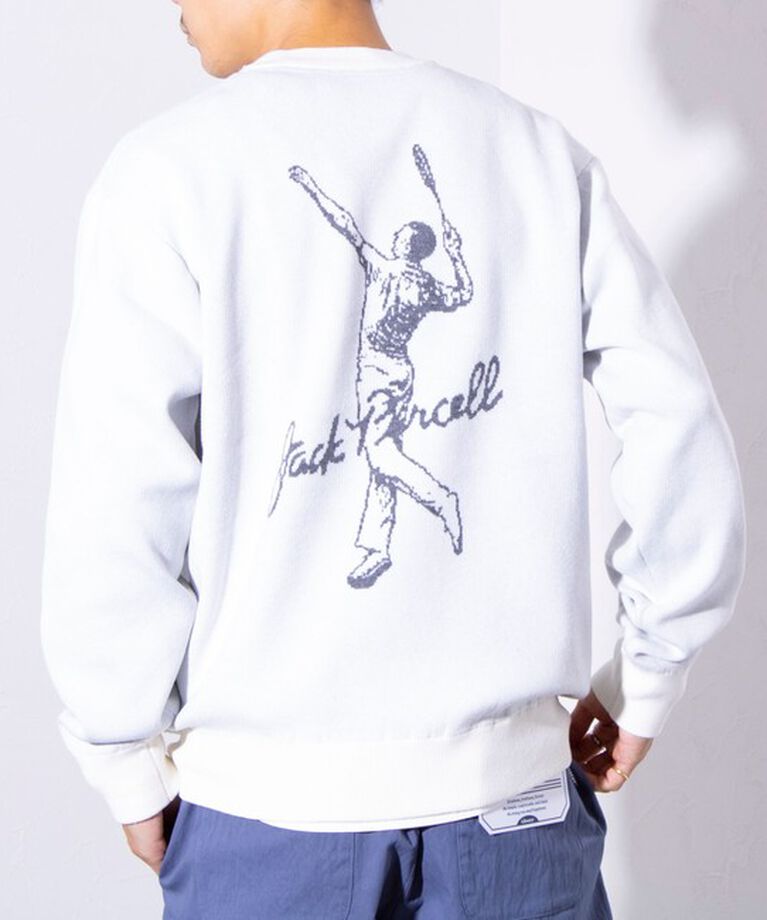GLOSTER「【CONVERSE JACK PURCELL/コンバースジャックパーセル】ジャガード ロゴニット」|ニット・セーター|