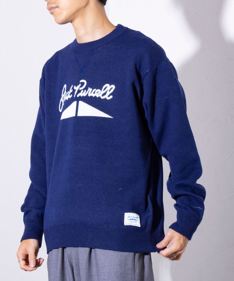 GLOSTER「【CONVERSE JACK PURCELL/コンバースジャックパーセル】ジャガード ロゴニット」|ニット・セーター|