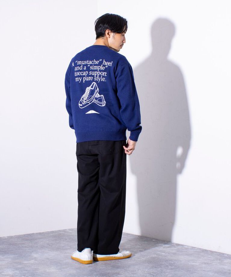 GLOSTER「【CONVERSE JACK PURCELL/コンバースジャックパーセル】ジャガード ロゴニット」|ニット・セーター|