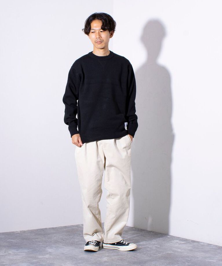 GLOSTER「【CONVERSE JACK PURCELL/コンバースジャックパーセル】ジャガード ロゴニット」|ニット・セーター|
